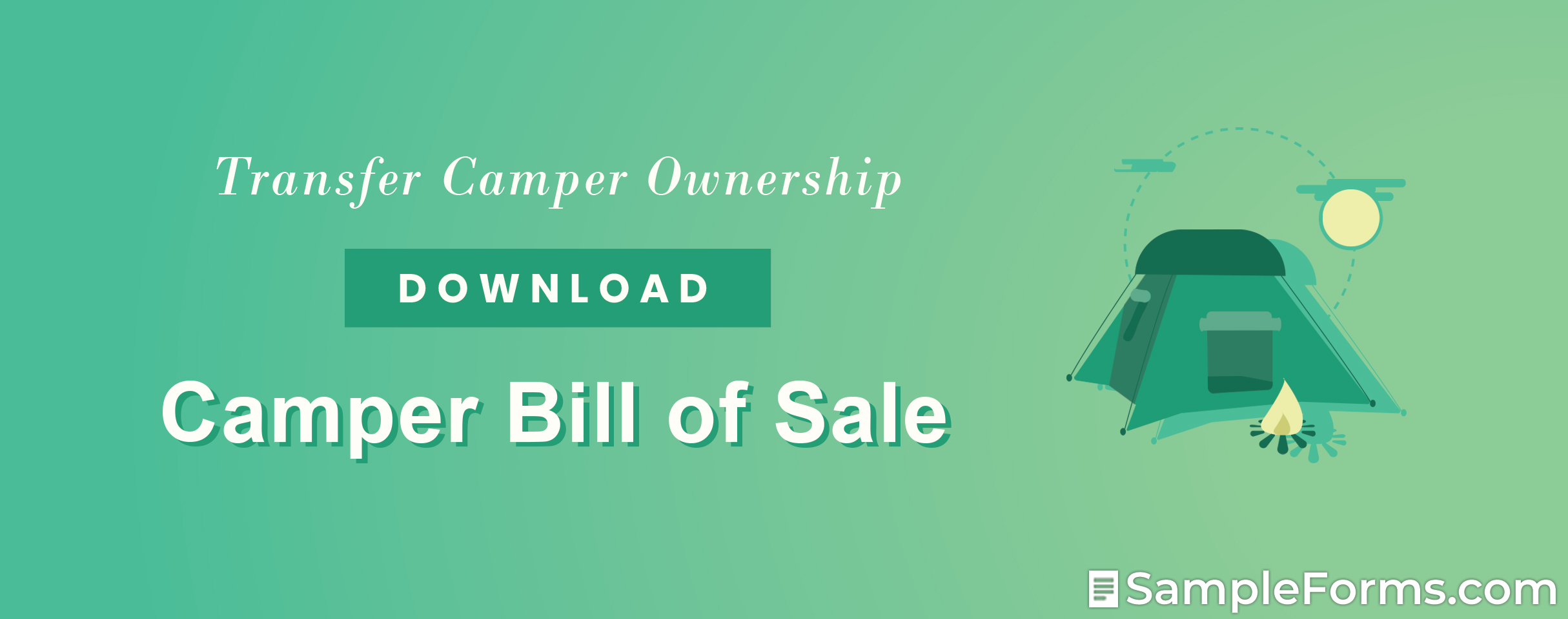 Camper Bill of Sale Form