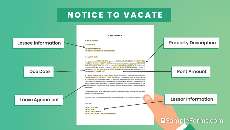 NOTICE TO VACATE