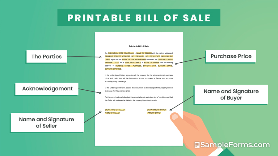 Printable Bill of Sale