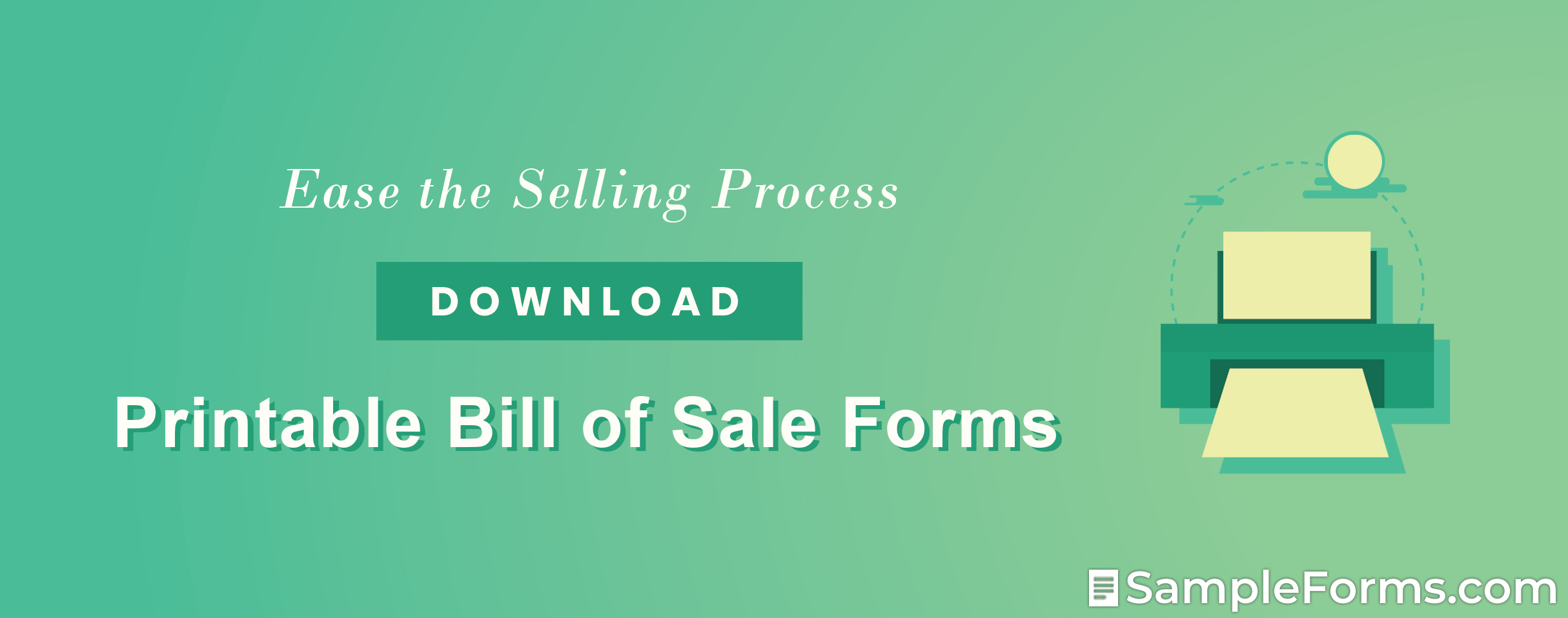 Printable Bill of Sale Form