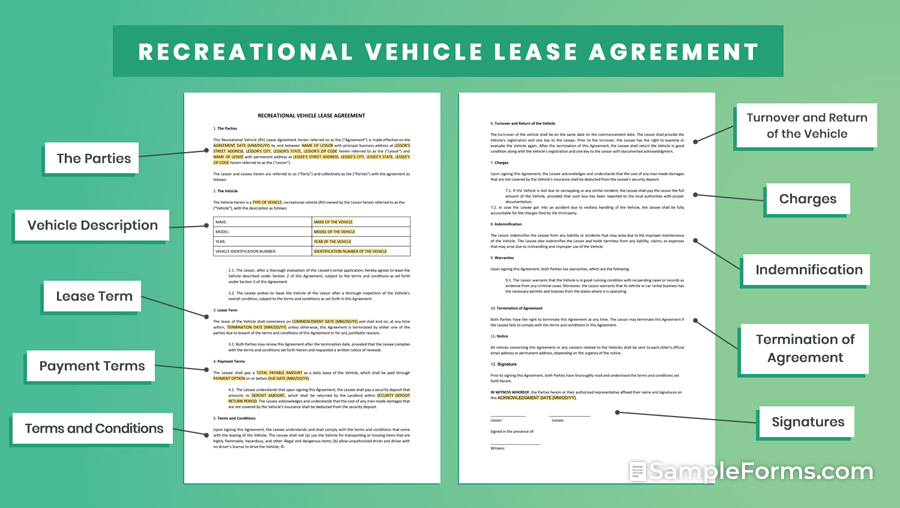 RECREATIONAL VEHICLE LEASE AGREEMENT