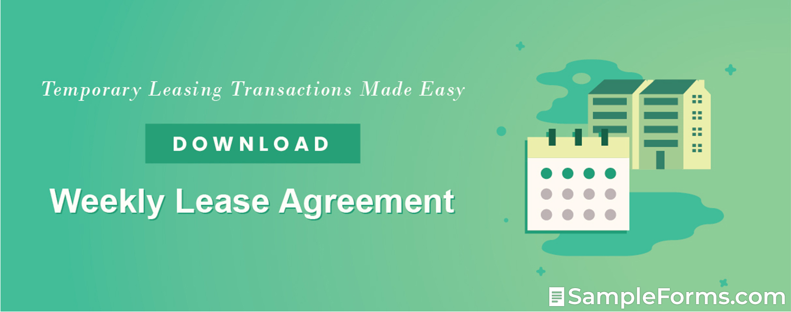 free weekly lease agreement form pdf word