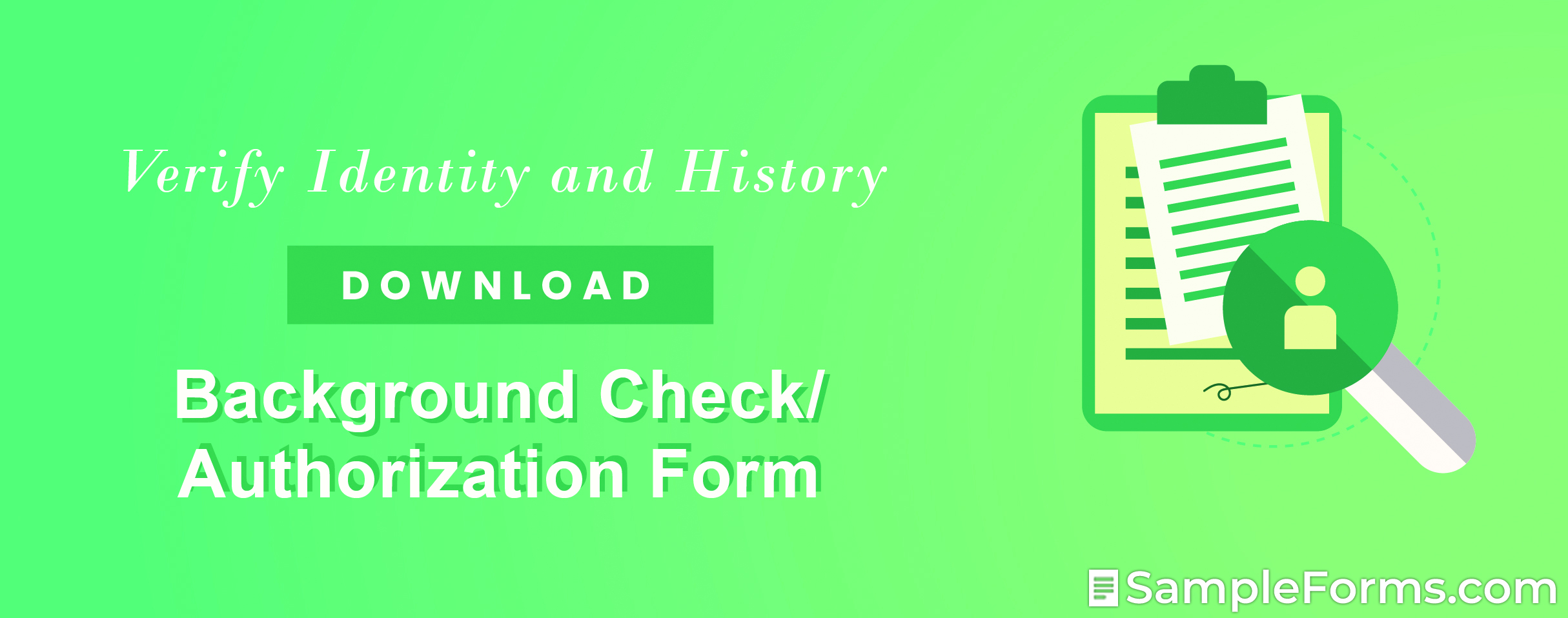 Background CheckAuthorization Form