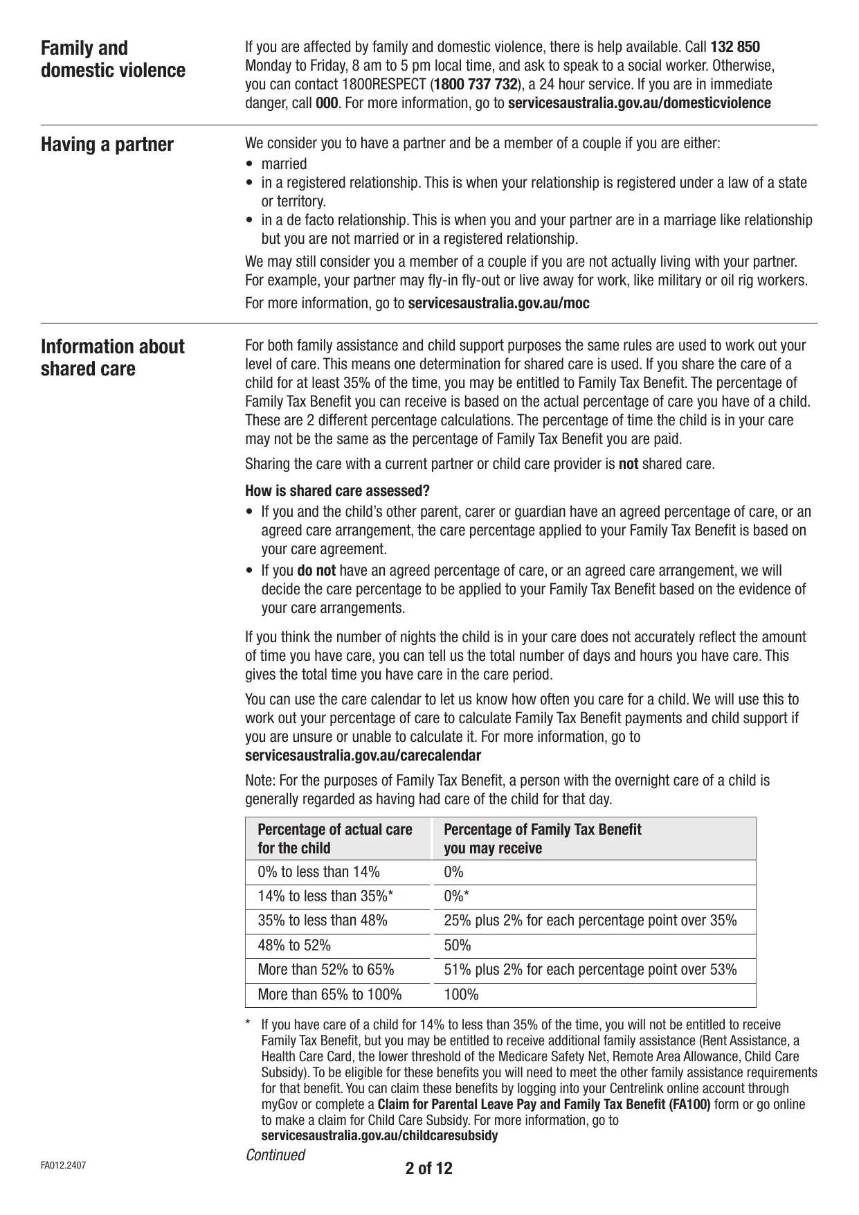 AU FA012 Form - Fill, Download & Print
