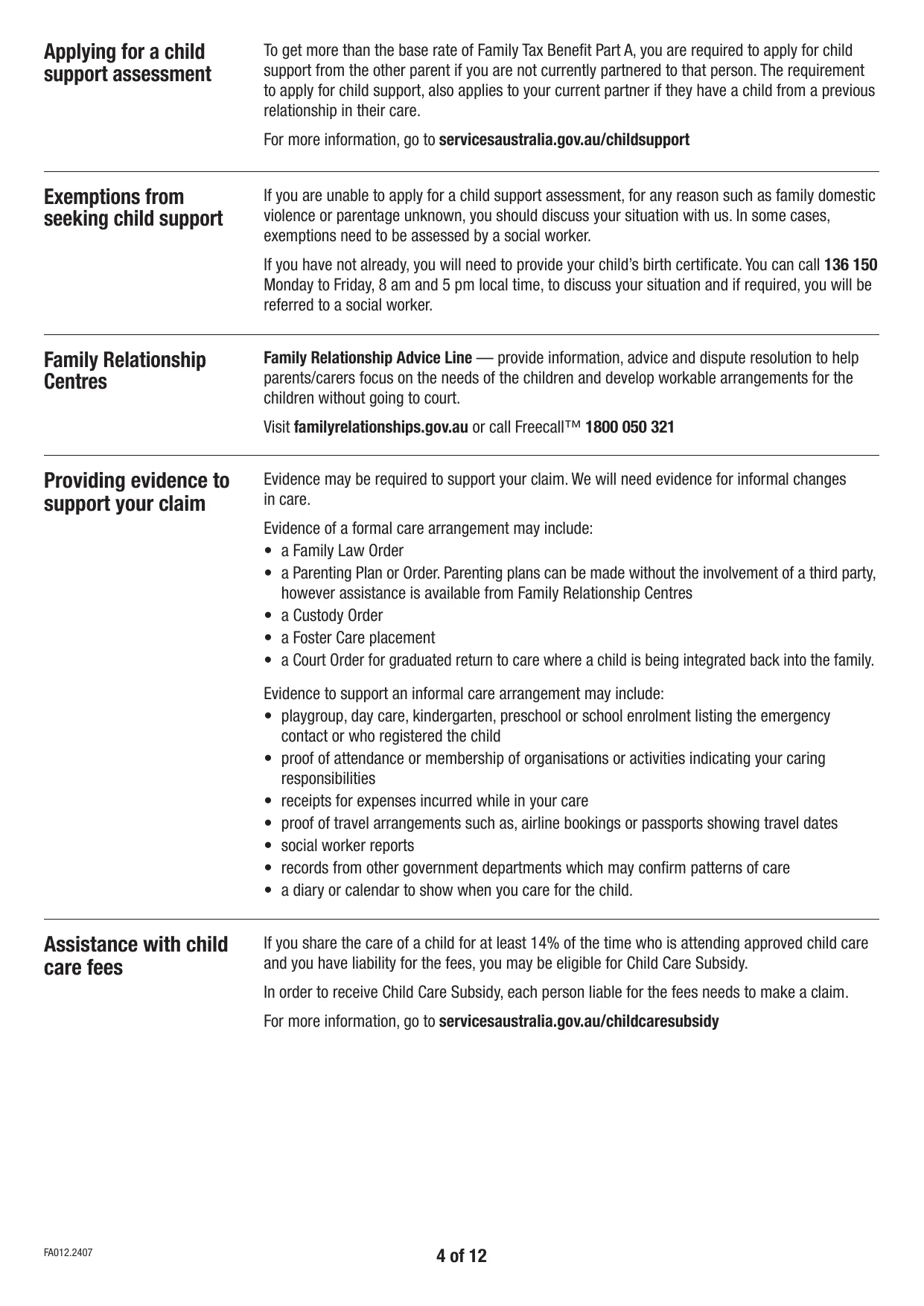 AU FA012 Form - Fill, Download & Print