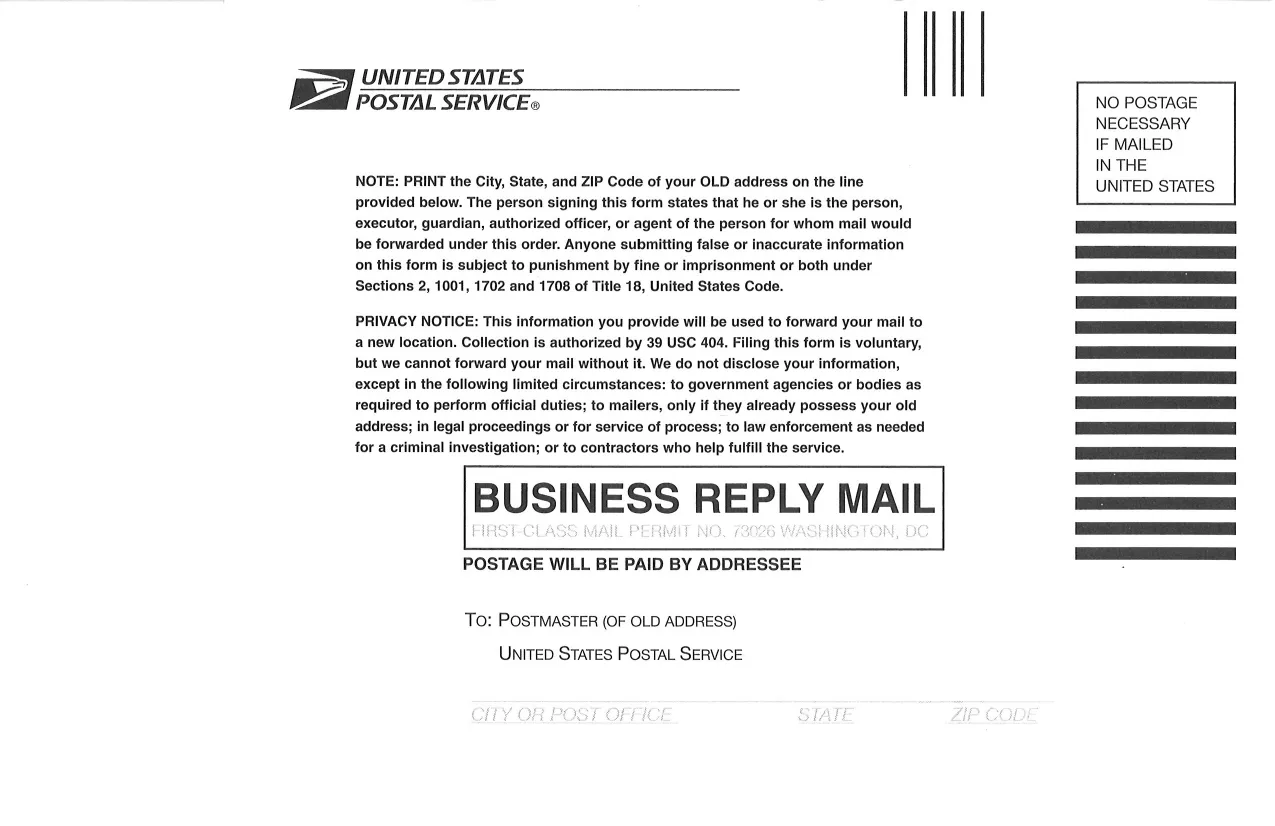 Change of Address Form - Fill, Edit, Download & Print