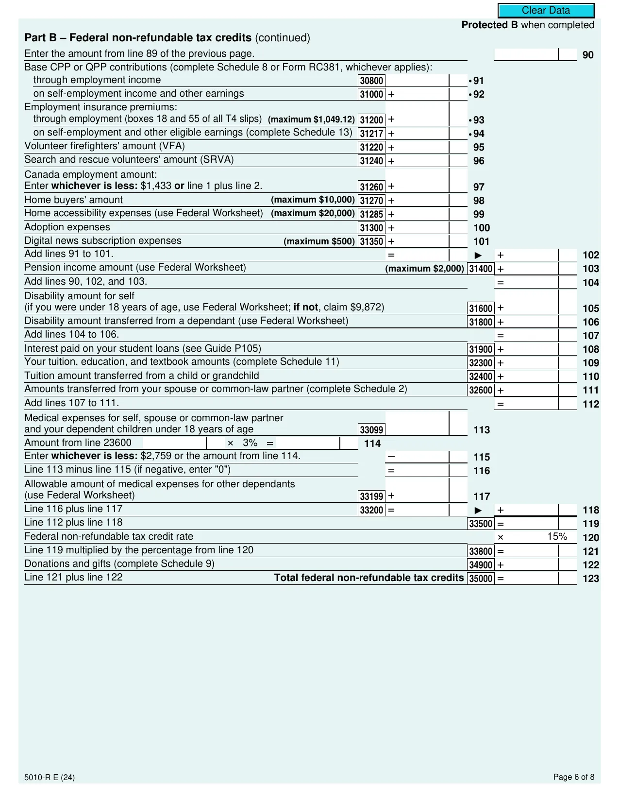 CRA T1 Form 2024 - Fill, Sign Online, Download & Print - No Signup