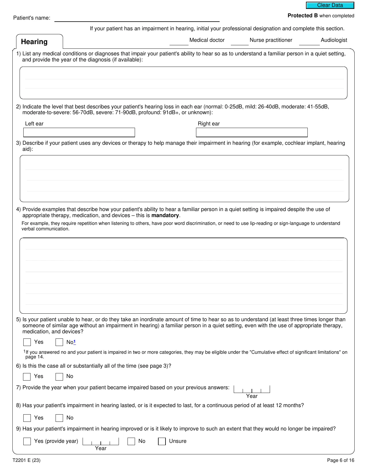 Disability Tax Credit Application - Fill, Download & Print