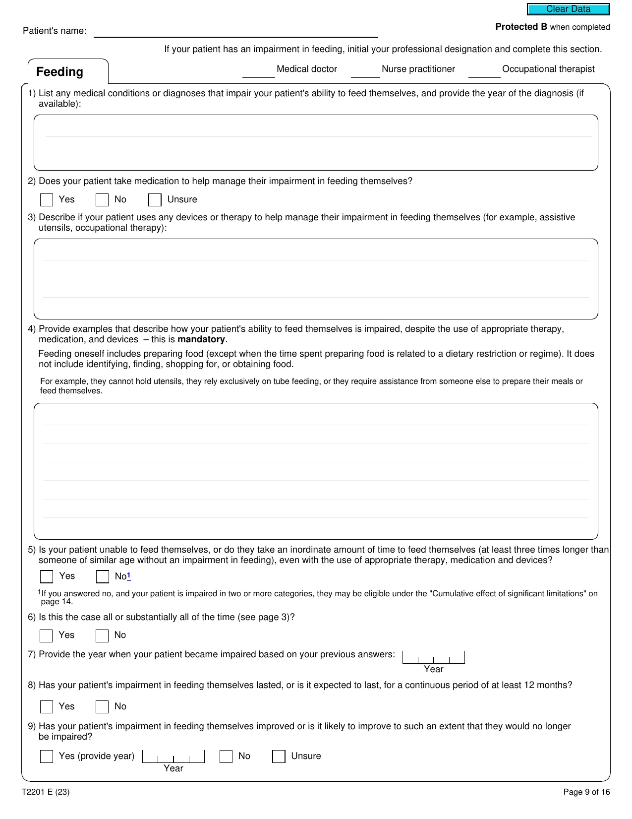 Disability Tax Credit Application - Fill, Download & Print