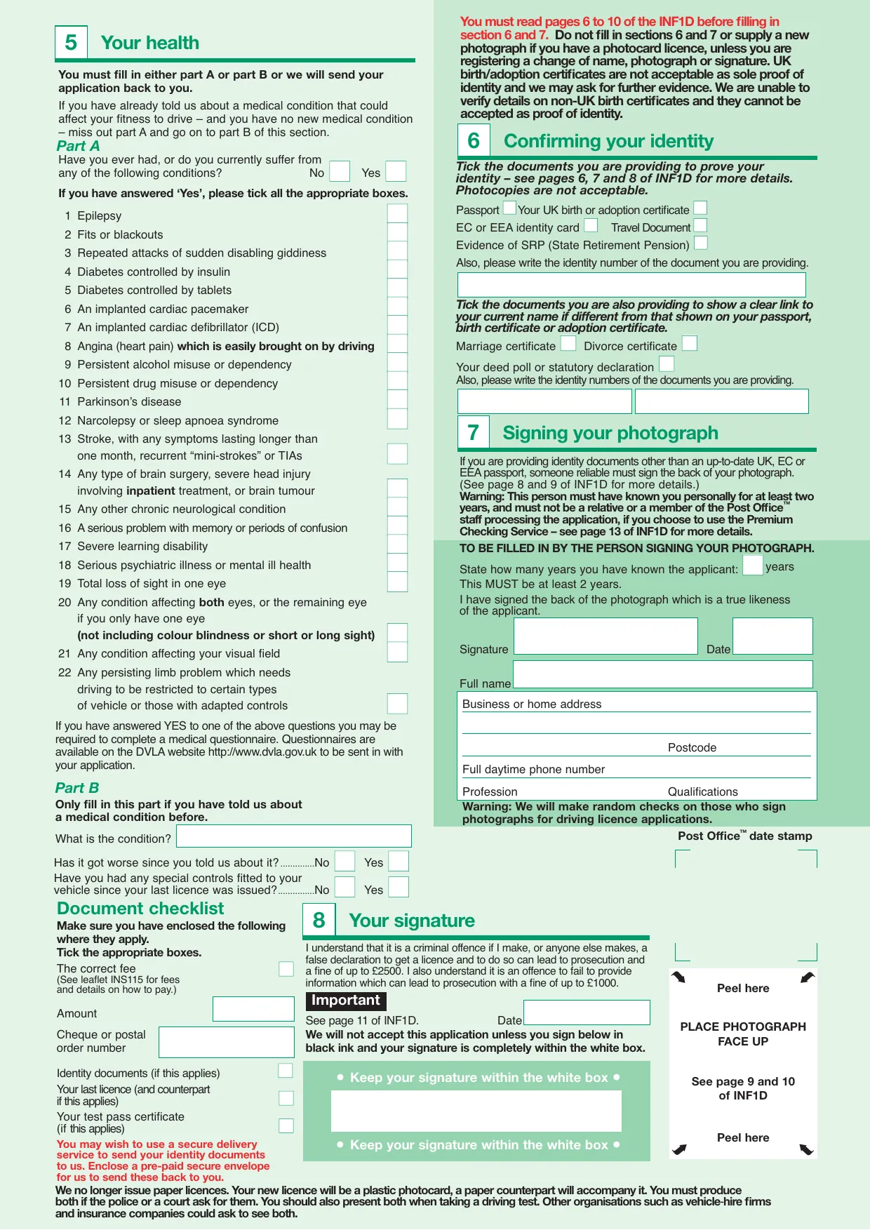 DVLA Form D1 - Fill, Download & Print
