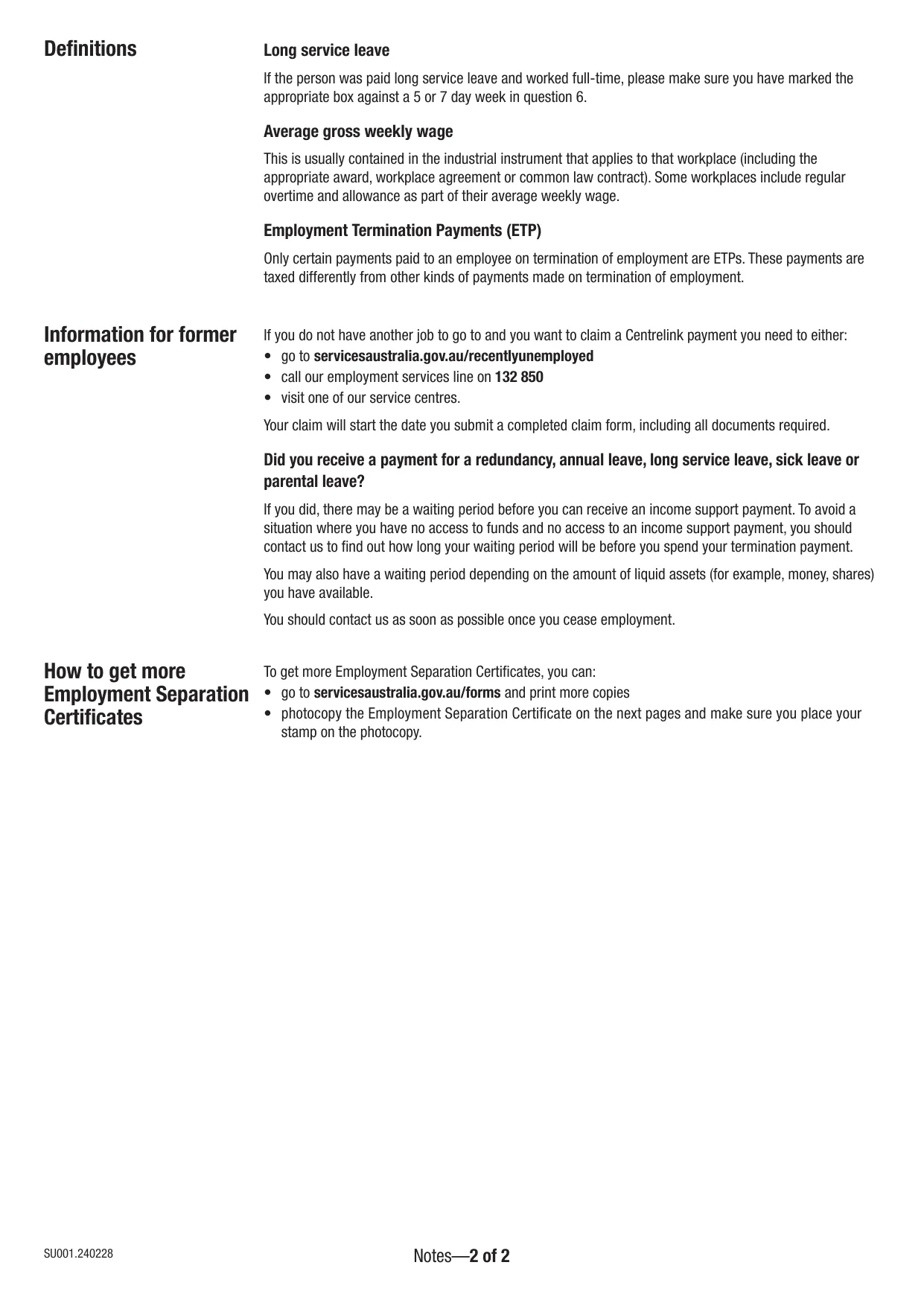 Employment Separation Certificate - Fill, Sign Online, Download & Print - No Signup