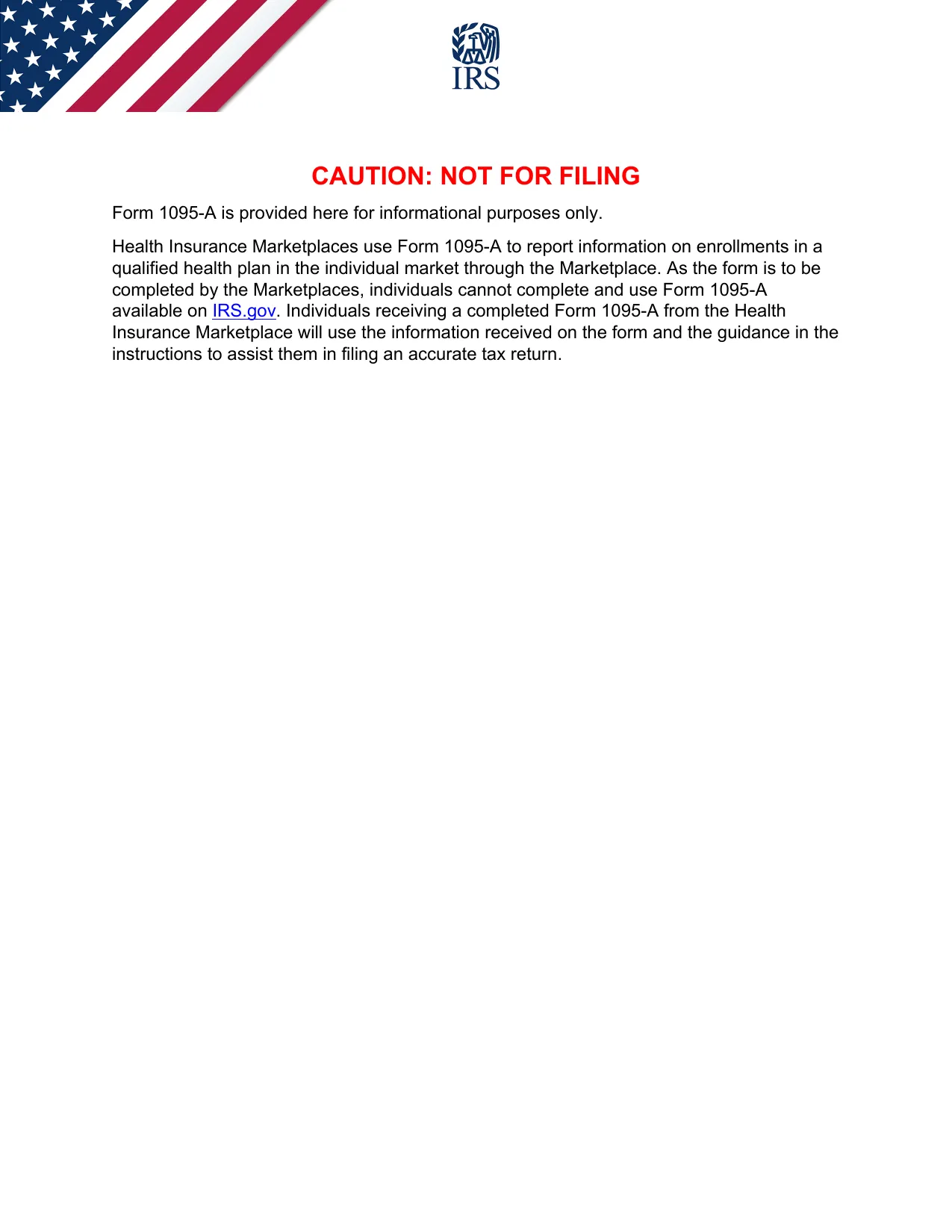 Form 1095-A - Fill, Sign Online, Download & Print - No Signup