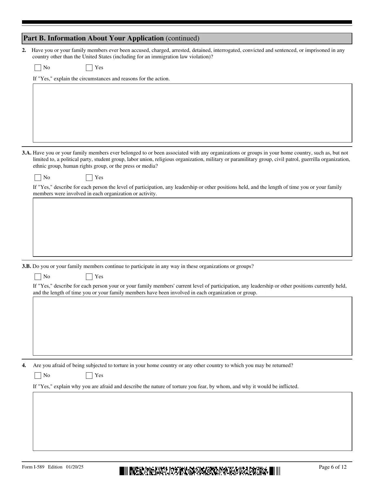 Form I-589 - Fill, Edit, Download & Print