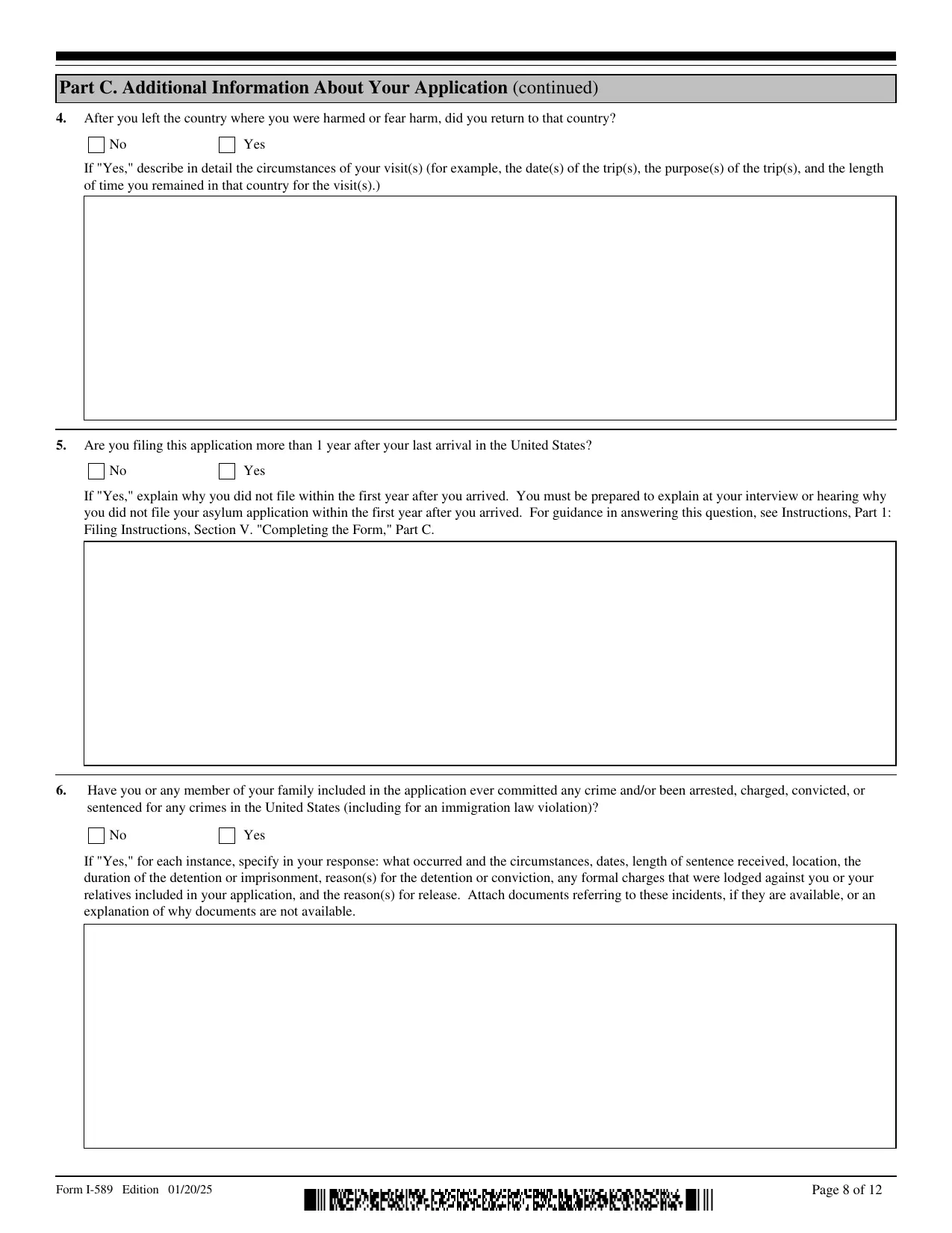 Form I-589 - Fill, Edit, Download & Print