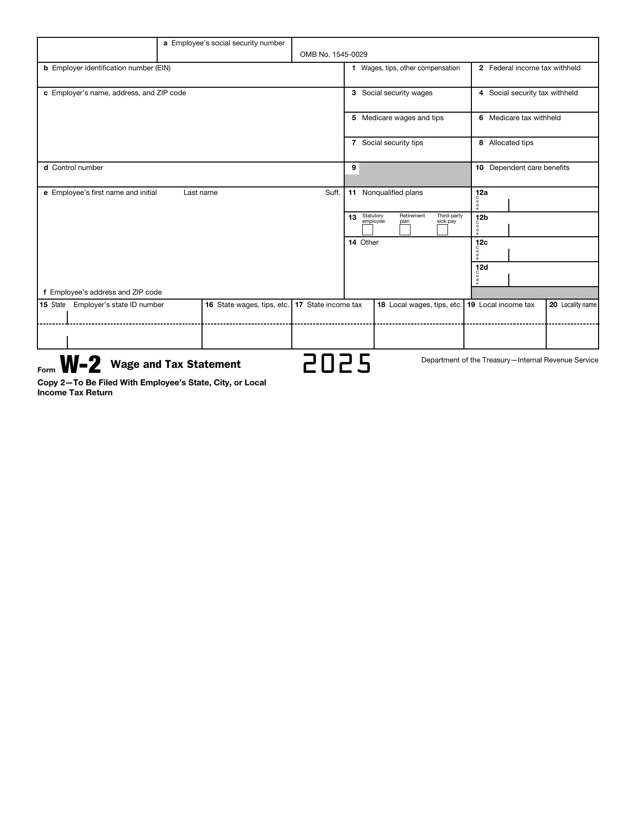 Form w2, Fill and Download for FREE