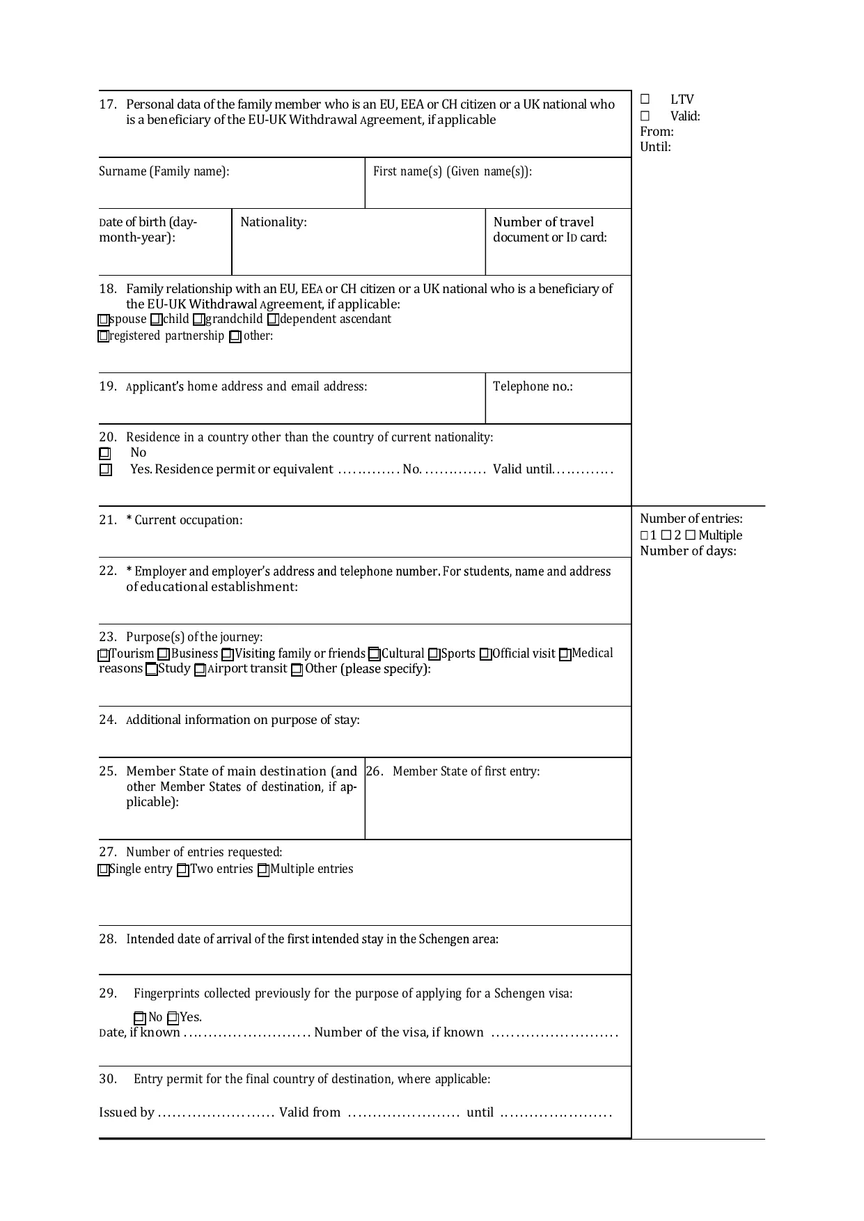 Italy Visa Application Form - Fill, Sign Online, Download & Print - No Signup