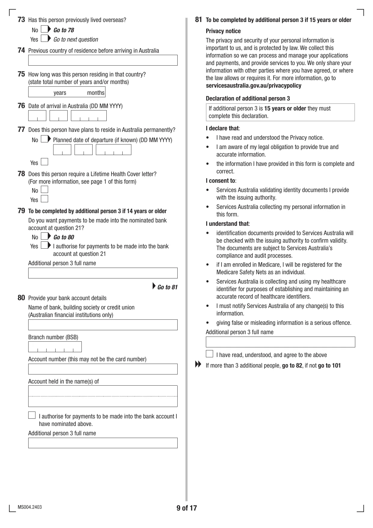 Medicare Enrolment Form (MS004) - Fill, Download & Print