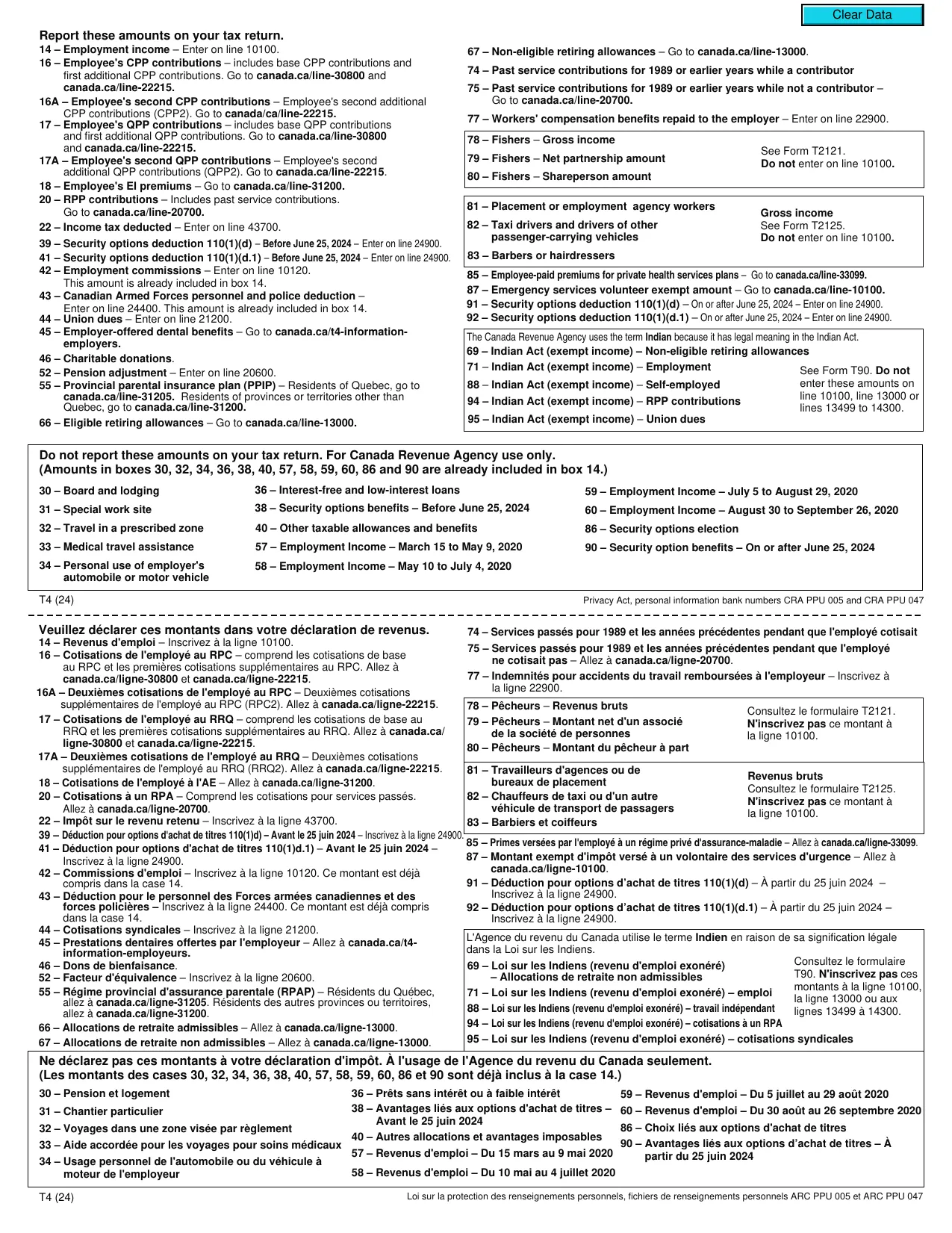 T4 Statement of Remuneration Paid (Slip) - Fill, Download & Print