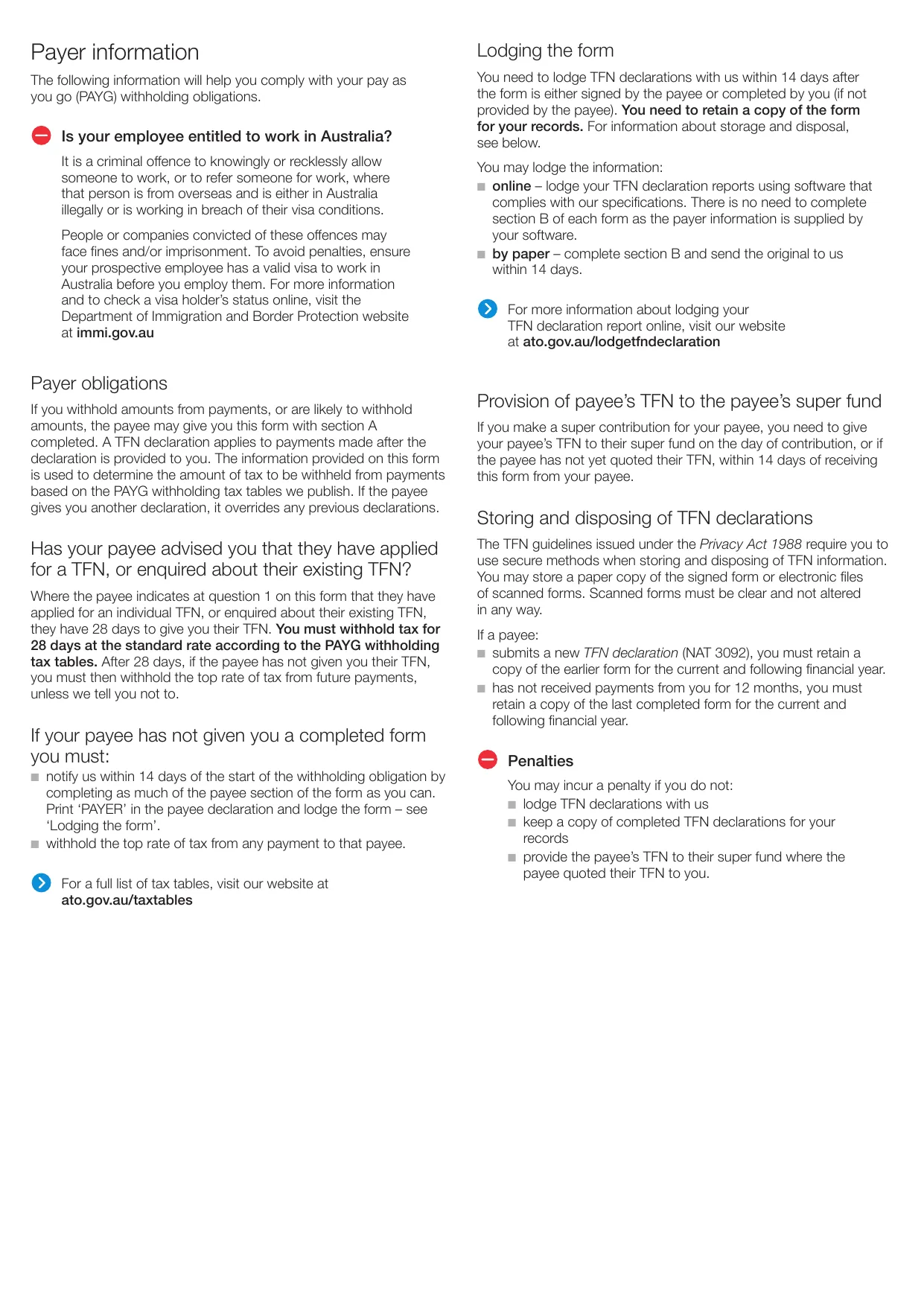 Tax File Number Declaration Form - Fill, Sign Online, Download & Print - No Signup