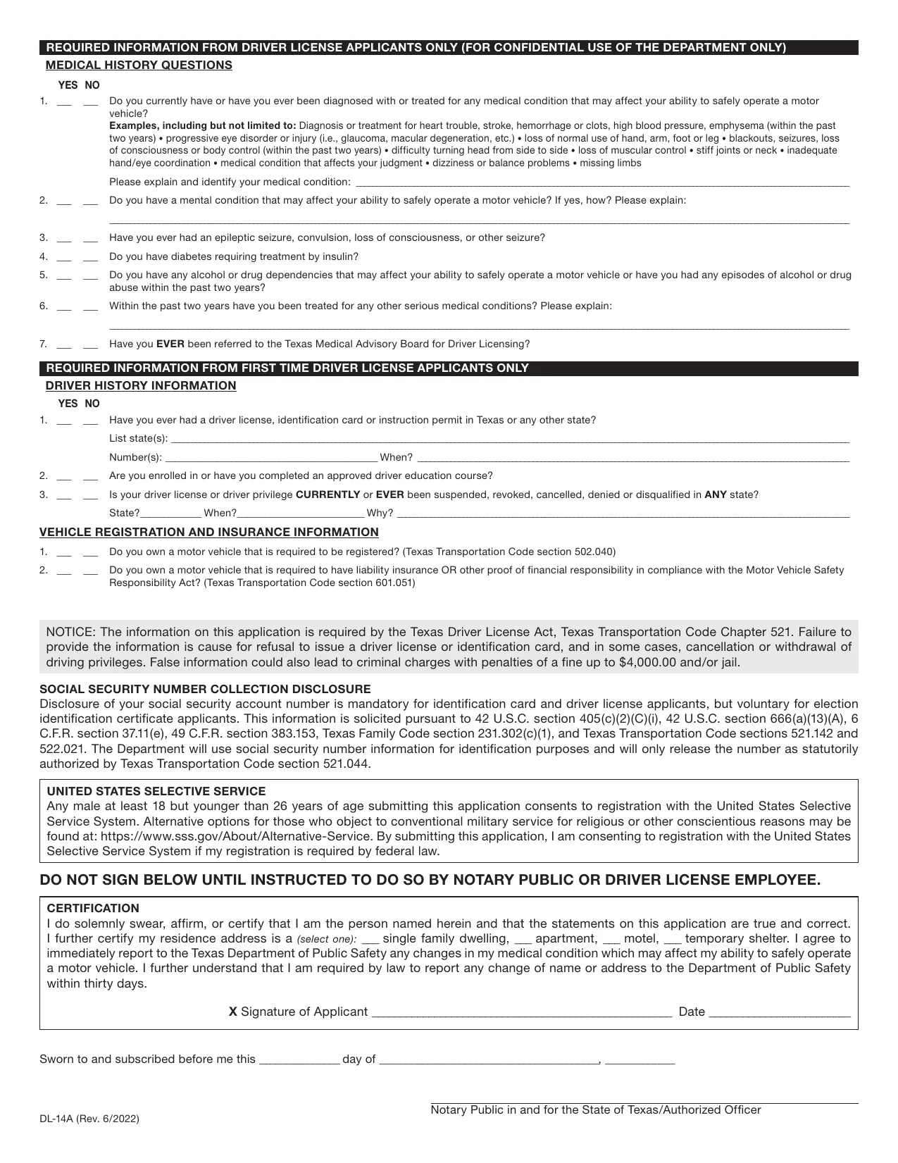 Texas ID Card Application Form - Fill, Sign Online, Download & Print - No Signup