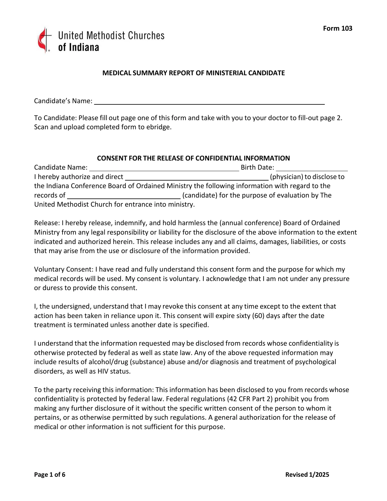 UMC Form 103 2025 - Fill, Download & Print