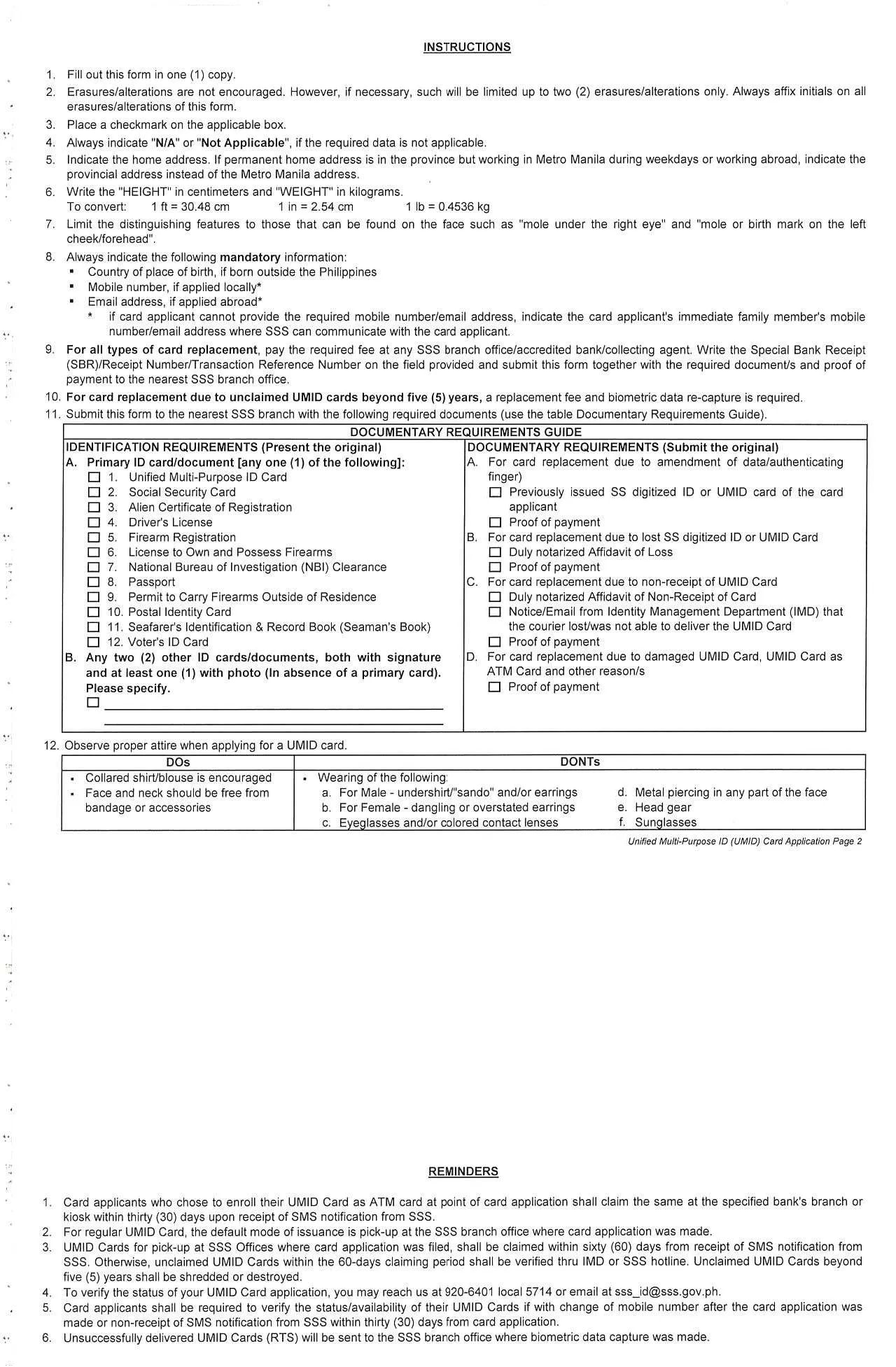 UMID Card Online Registration Form - Fill, Sign, Download & Print - No Signup