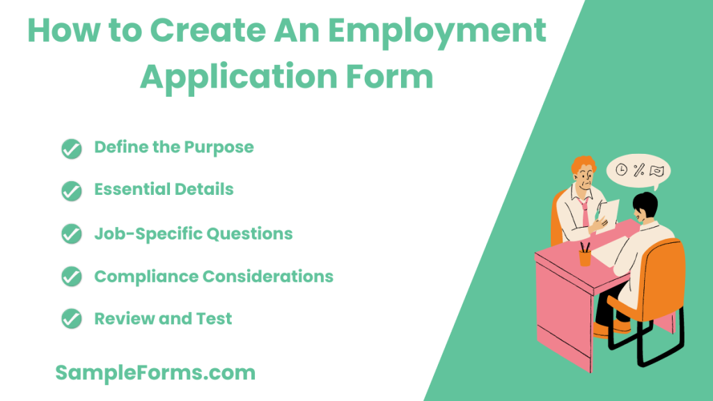 how to create an employment application form 1024x576