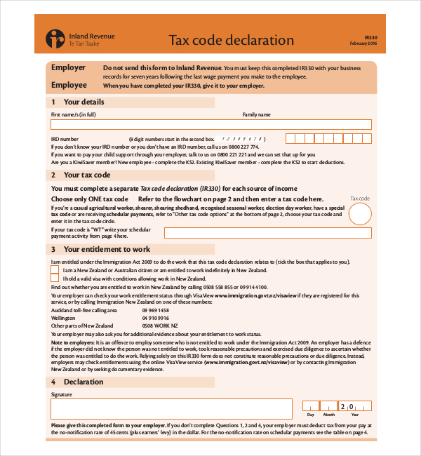 Tax file number application