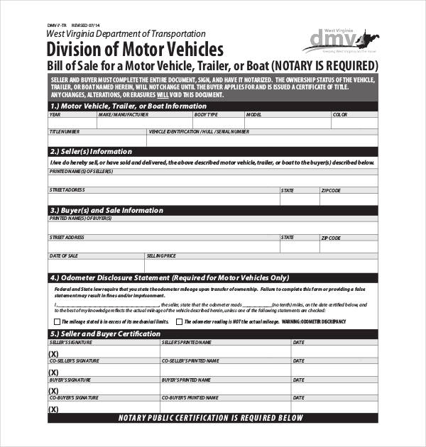 free 17 sample dmv bill of sale forms in pdf xls word