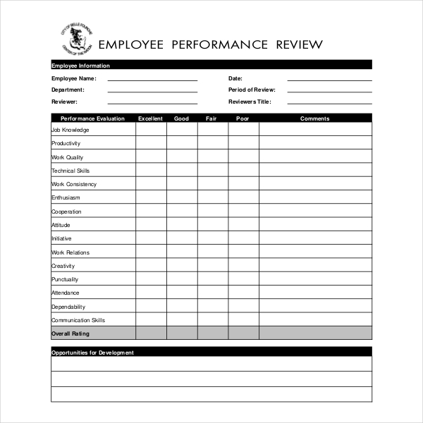 employee time attendance forms