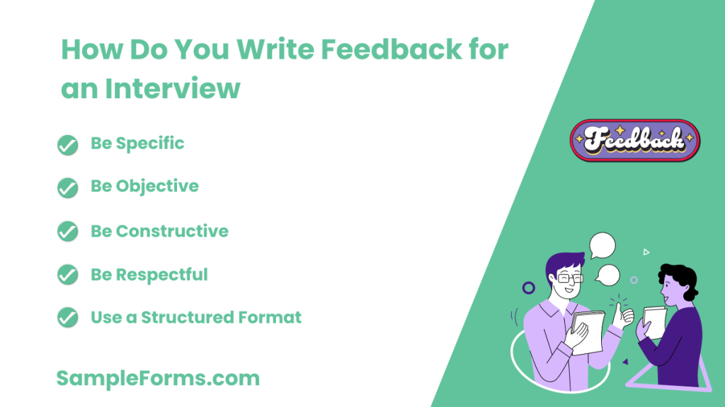 how do you write feedback for an interview 1024x576