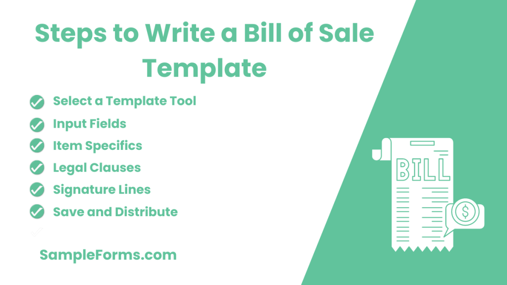 steps to write a bill of sale template 1024x576