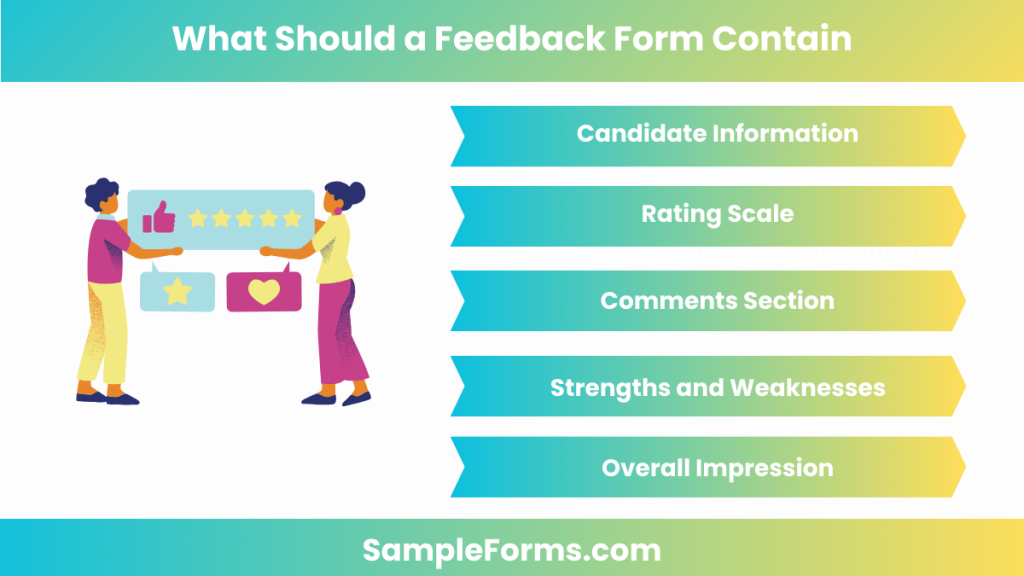 what should a feedback form contain 1024x576