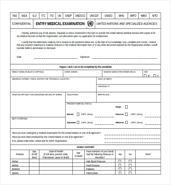 form clearance health kcc 27 Clearance Forms Sample Forms Sample    Medical