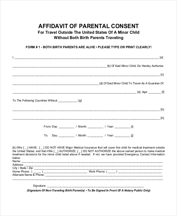 medical consent form for grandparents