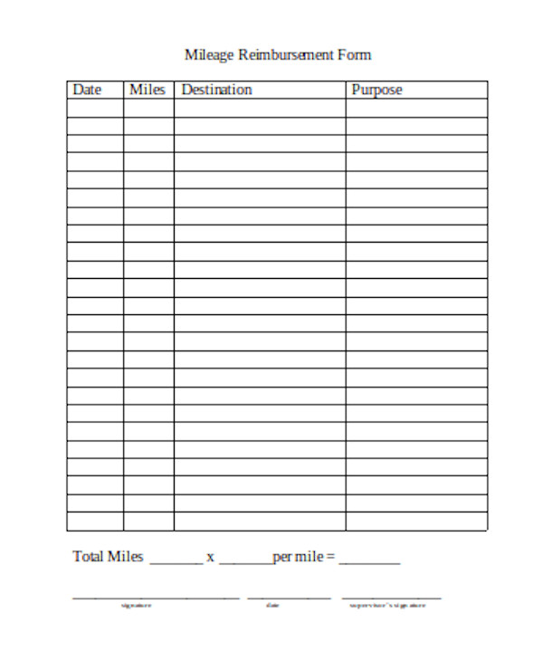 Mileage Reimbursement 2024 Form Pdf Pdf Dotti Loreen