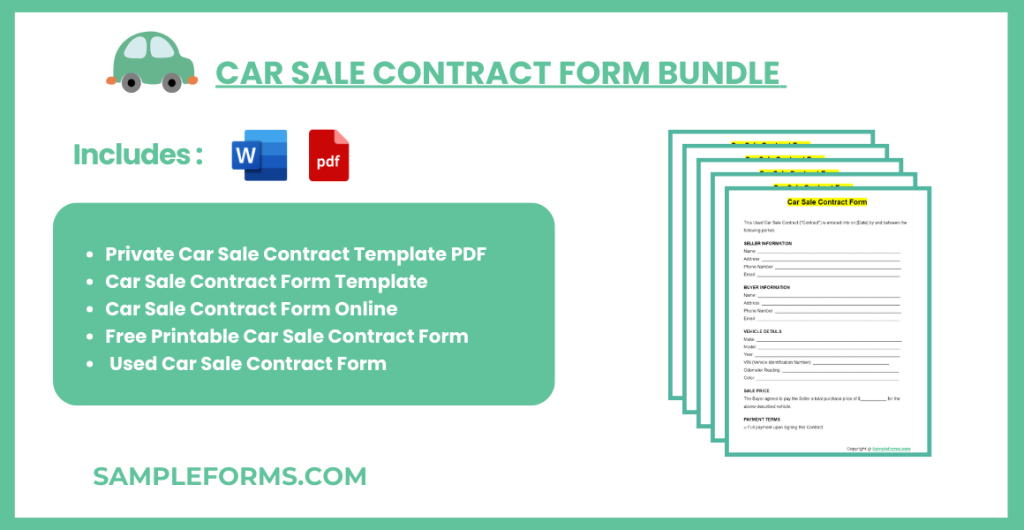car sale contract form bundles 1024x530