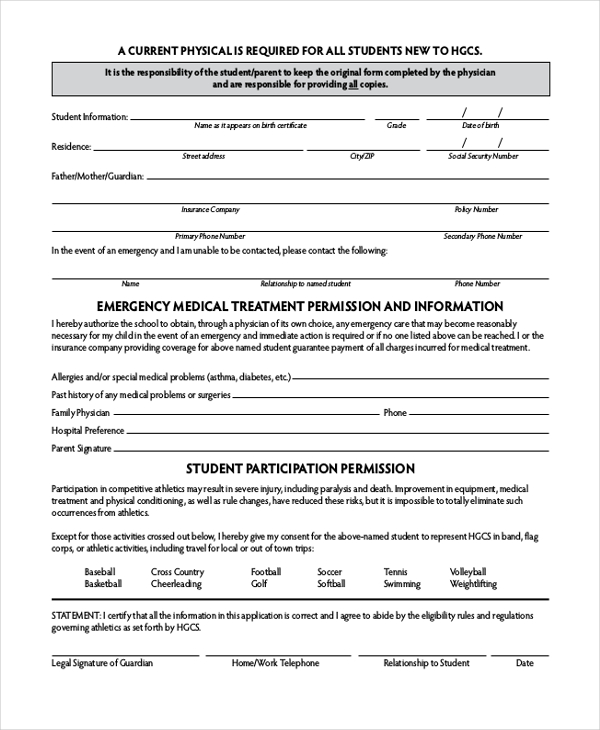 free physical assessment form download