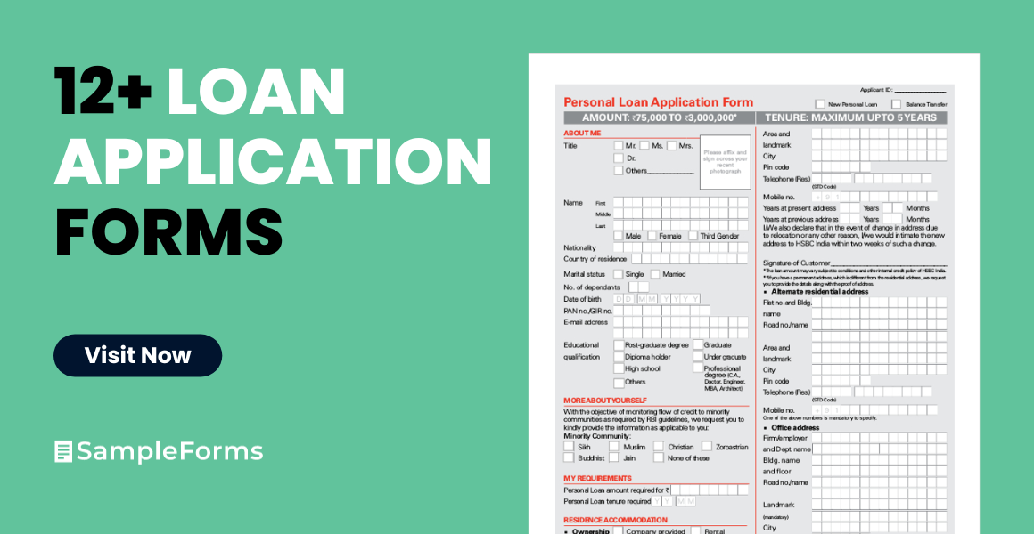 loan applications form