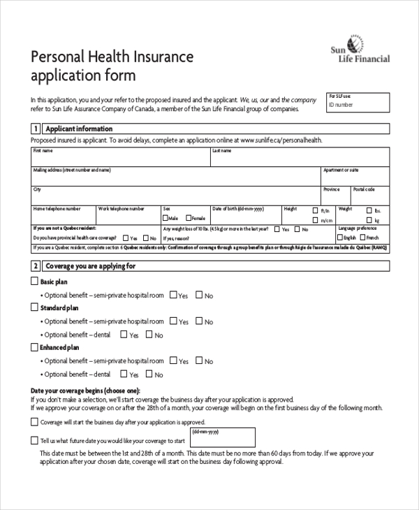 personal health insurance