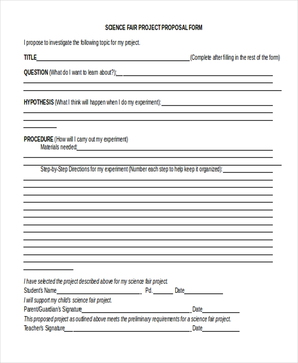 How to write procedures for science fair