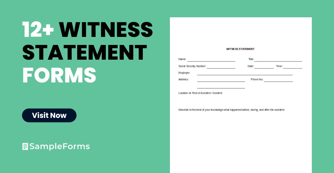 witness statements form