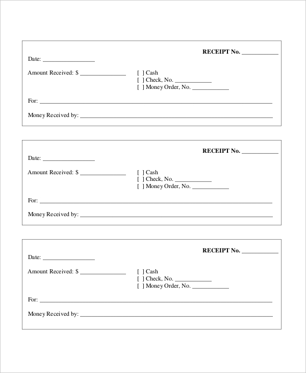 FREE 9+ Sample Cash Receipt Forms in PDF | MS Word | Excel