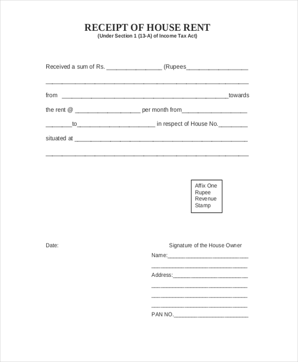 FREE 9+ Sample Receipt of Payment Forms in PDF Word Excel