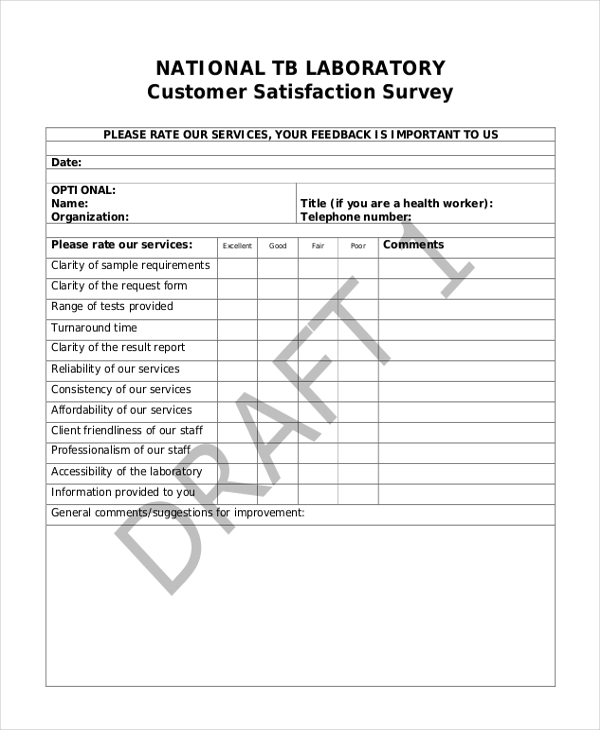 FREE 11+ Sample Customer Survey Forms in PDF Word Excel