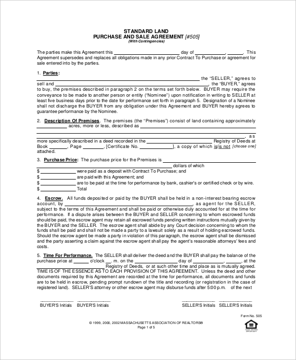 FREE 15+ Purchase Agreement Form Samples, PDF, MS Word, Google Docs