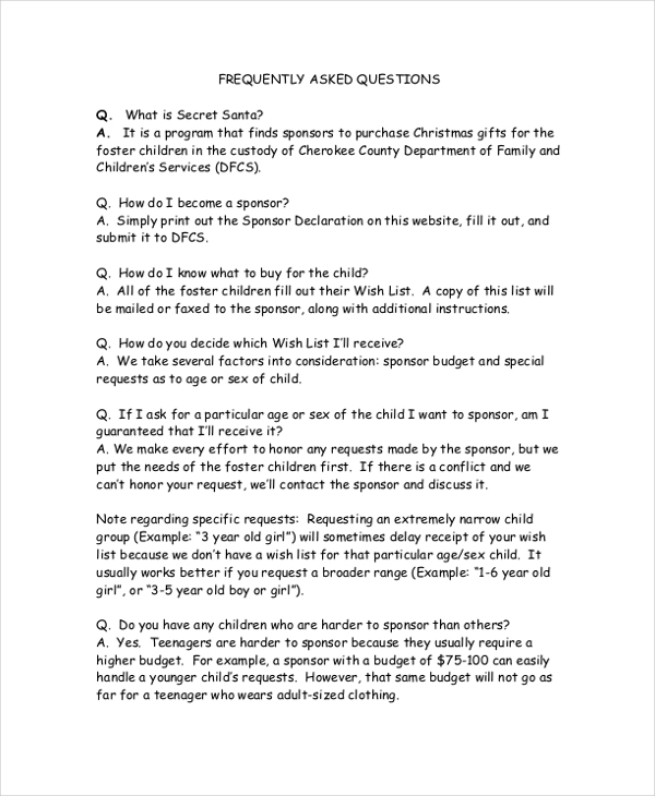 secret santa questionnaire for kids