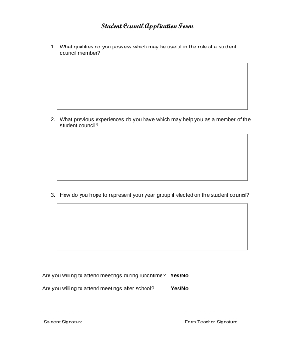 grant example application form Student Forms   Documents 14 Sample  in Application Free