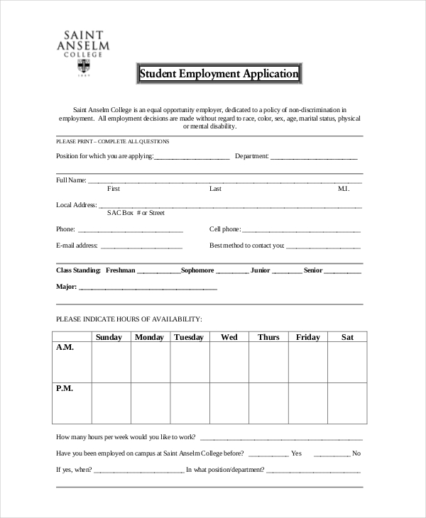 free-16-sample-student-application-forms-in-pdf-ms-word-excel