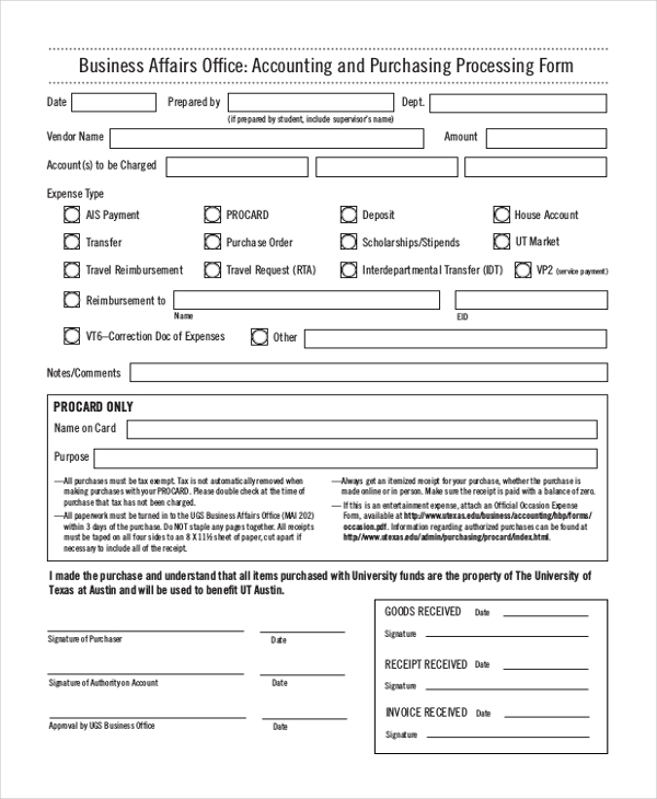 FREE 15+ Sample Accounting Forms in PDF | Excel | Word